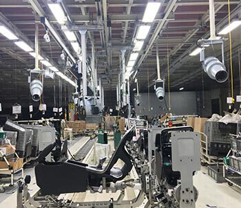 自動化廠房里射流風的應用